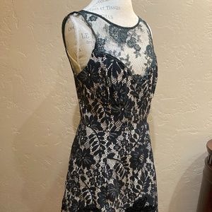 Tracy Reese New York Applique Frock, Platinum Black, Size 10